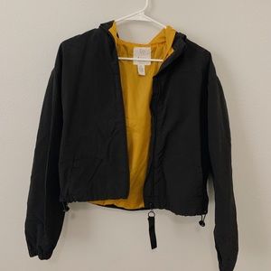 Black and Gold Windbreaker